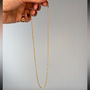 NEW 18k filled gold rope necklace, 18 inch length